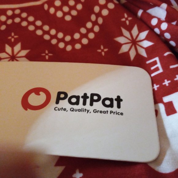 PatPat Men’s Pajama Set Size M Red Christmas 2 Piece Long Sleeve Sleepwear NEW - Picture 3 of 14